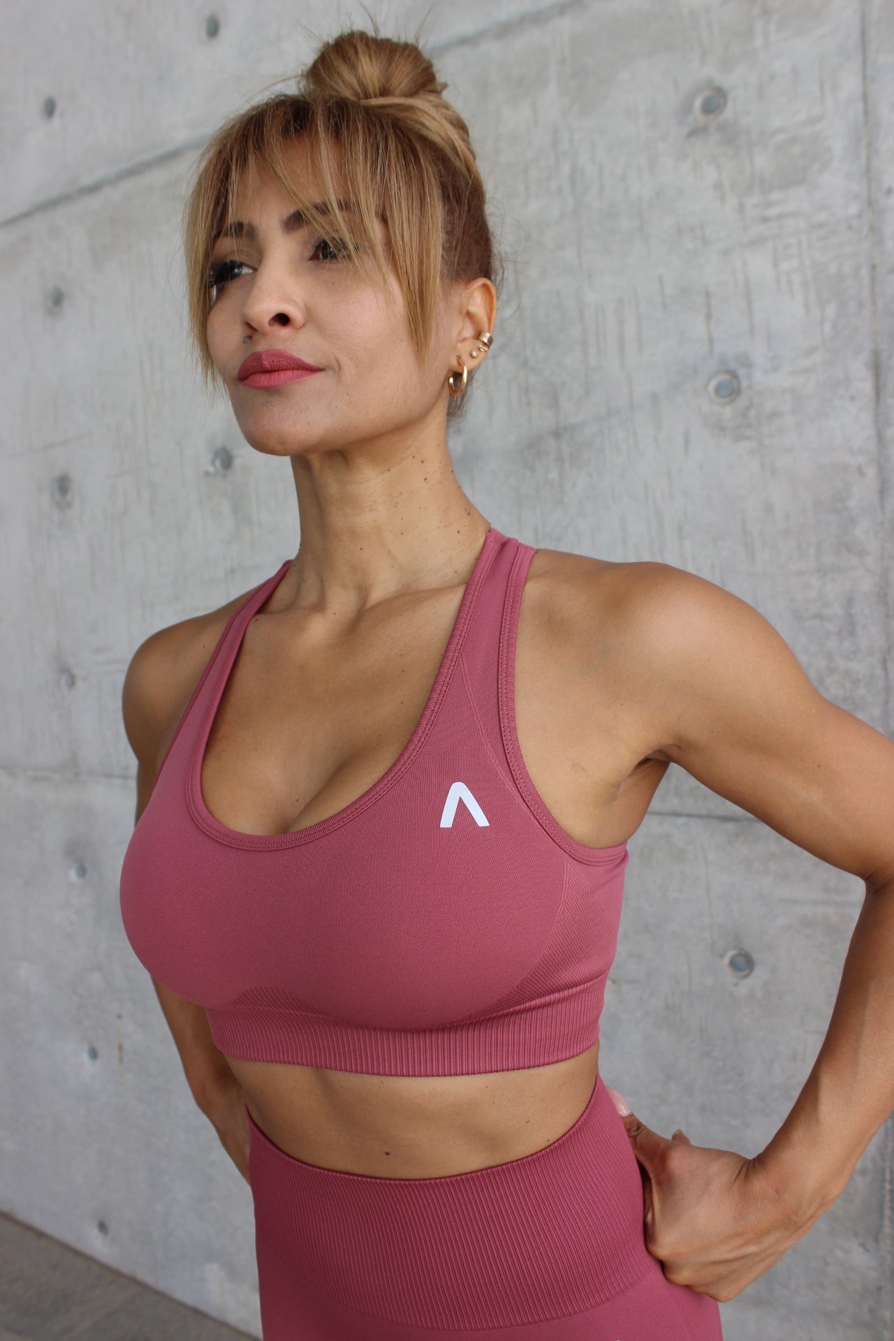 Pastel Red - Sports Bra