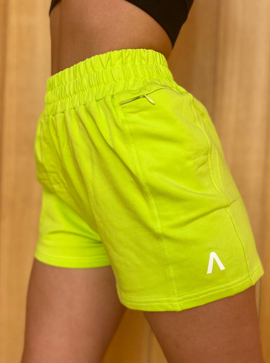 High Waist Shorts - Green