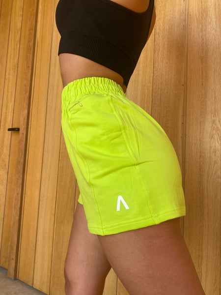 High Waist Shorts - Green