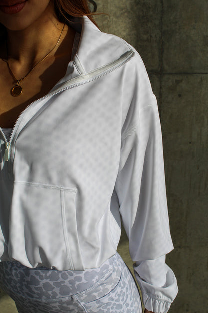 White - Half Zip Jacket