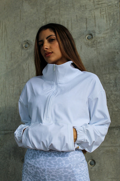 White - Half Zip Jacket