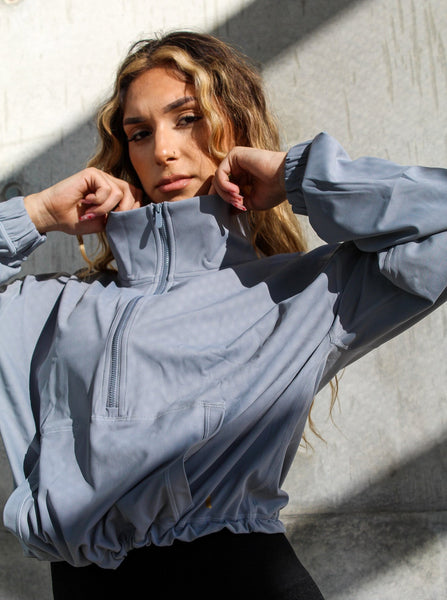Cool Grey - Half Zip Jacket