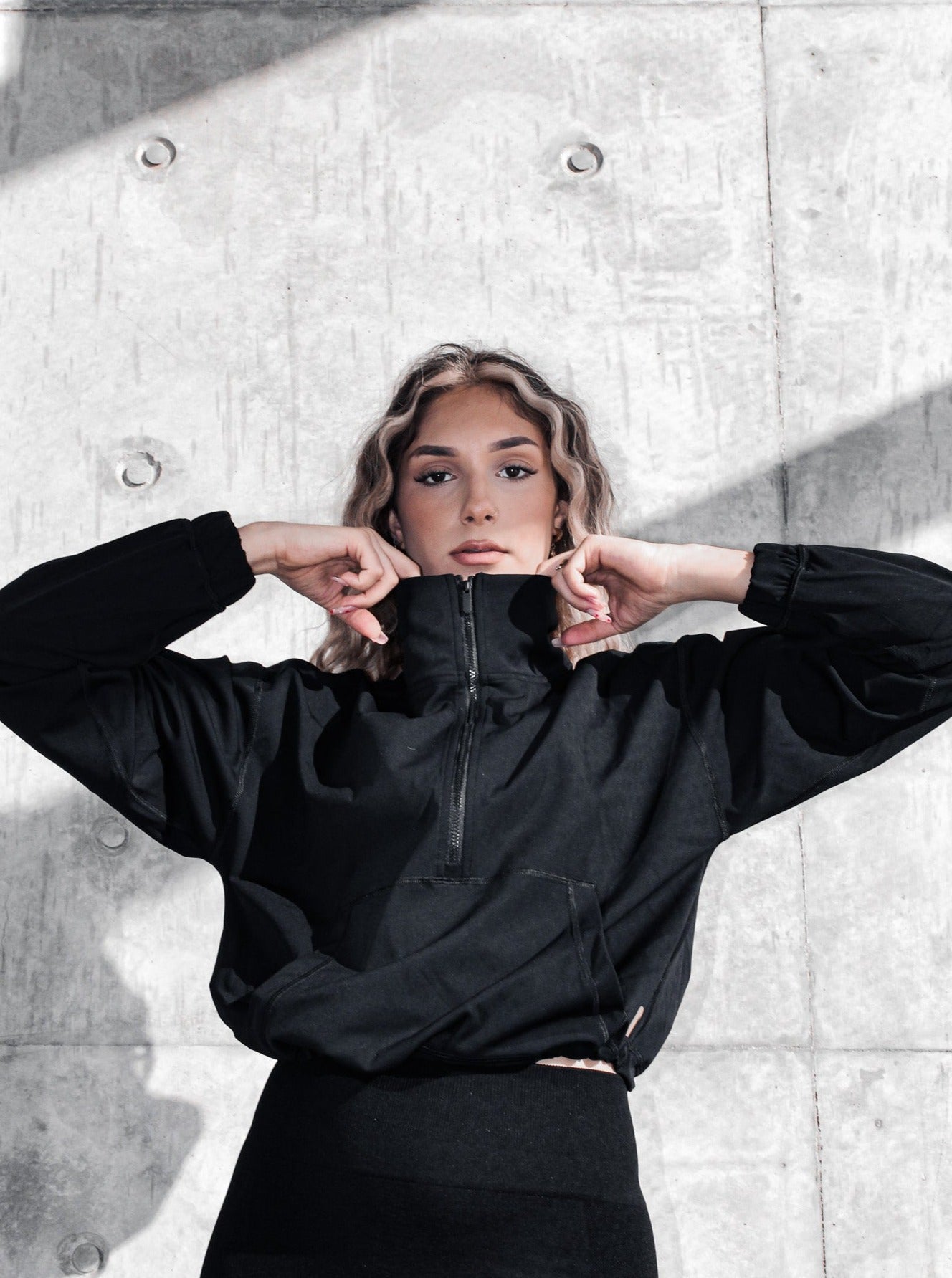 Black - Half Zip Jacket