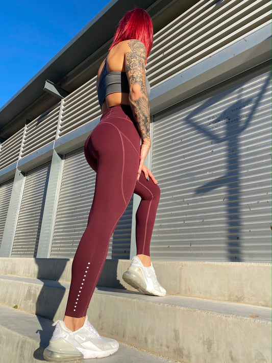 Athletico Leggings - Wine