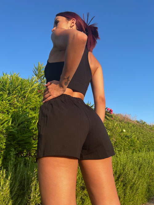 High Waist Shorts - Black