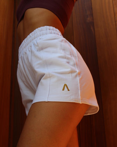High Waist Shorts - White